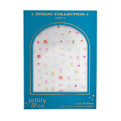 "Zodiac Aries Nail Stickers - Set of 1 Sheet, 100 Nail Stickers" - Party Favors in multicolor by Jollity and Co