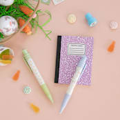 "Bunnies in the Garden Jumbo Pen Set" - Party Favors in multicolor by Jollity and Co