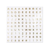 "Gold Say Everything Nail Stickers - Set of 1 Sheet, 100 Nail Stickers" - Party Favors in gold by Jollity and Co