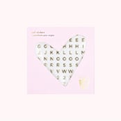 "Gold Say Everything Nail Stickers - Set of 1 Sheet, 100 Nail Stickers" - Party Favors in gold by Jollity and Co