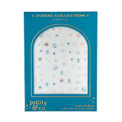 "Zodiac Cancer Nail Stickers - Set of 1 Sheet, 100 Nail Stickers" - Party Favors in multicolor by Jollity and Co