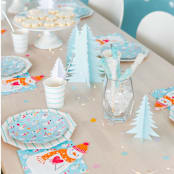 "Blizzard Buddies Temporary Tattoos" - Party Favors in white by Jollity and Co