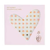 "Boho Rainbow Nail Stickers - Set of 1 Sheet, 100 Nail Stickers" - Party Favors in multicolor by Jollity and Co