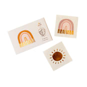 "Boho Rainbow Temporary Tattoos - Pack of 2" - Party Favors in multicolor by Jollity and Co
