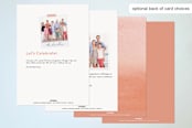 "Watercolor Wreath" - Party Invitations in Grapefruit by Yao Cheng Design - Back of Card Options