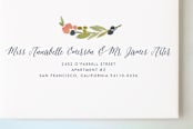 "Watercolor Wreath" - Party Invitations in Grapefruit by Yao Cheng Design - FREE Recipient Addressing