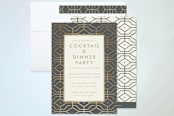 "West Coast" - Party Invitations in Charcoal by Megan Davis - Assembled