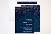 "Star Dust" - Party Invitations in Cobalt by Hooray Creative - Assembled