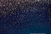 "Star Dust" - Party Invitations in Cobalt by Hooray Creative - Detail