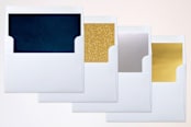 "Star Dust" - Party Invitations in Cobalt by Hooray Creative - Envelope Liner Options