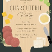 "Charcuterie Party" - Party Invitations in Rosemary by Kacey Kendrick Wagner - Detail