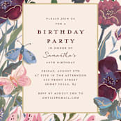 "Magical Garden" - Party Invitations in Sunshine by Teju Reval - Detail