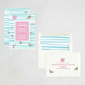 "Summer Party" - Party Invitations in Pool by Elly - Assembled
