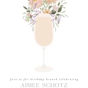 "Garden Brunch" - Party Invitations in Petal by Itsy Belle Studio - Detail