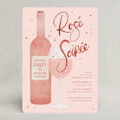 "Rose Soiree" - Party Invitations in Rose by Jenna Holcomb - Front