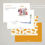 "BBQ" - Party Invitations in Mustard by Gwen Bedat - Back of Card Options
