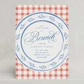 "Classic Brunch" - Party Invitations in Bluebell by Olivia Raufman - Front