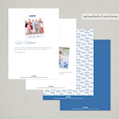 "Classic Brunch" - Party Invitations in Bluebell by Olivia Raufman - Back of Card Options