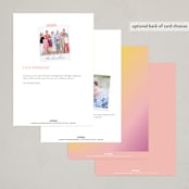 "Gradient Party" - Party Invitations in Fruitcake by Vera Lim - Back of Card Options
