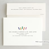 "Good excuses" - Party Invitations in Rainbow by Inkblot Design - FREE Recipient Addressing
