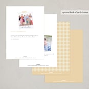 "Golden Years" - Party Invitations in Almond by Morgan Kendall - Back of Card Options