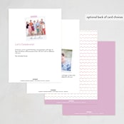 "It's a party" - Party Invitations in Sherbet by Pixel and Hank - Back of Card Options