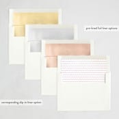 "It's a party" - Party Invitations in Sherbet by Pixel and Hank - Envelope Liner Options