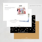 "Statement" - Party Invitations in Onyx by Robert and Stella - Back of Card Options