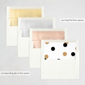 "Statement" - Party Invitations in Onyx by Robert and Stella - Envelope Liner Options