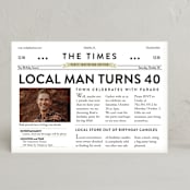 "the birthday times" - Party Invitations in Paper by Lori Wemple - Front