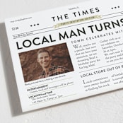 "the birthday times" - Party Invitations in Paper by Lori Wemple - Detail