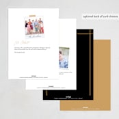 "Fine Frame" - Party Invitations in Onyx by Robert and Stella - Back of Card Options