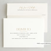 "Fine Frame" - Party Invitations in Onyx by Robert and Stella - FREE Recipient Addressing