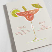 "Cocktail Night" - Party Invitations in Manhattan by Gwen Bedat - Detail