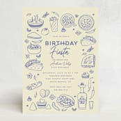 "Tacos & Tequila" - Party Invitations in Blueberry by Sherley Ferreira - Front