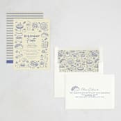 "Tacos & Tequila" - Party Invitations in Blueberry by Sherley Ferreira - Assembled