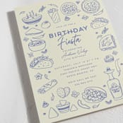 "Tacos & Tequila" - Party Invitations in Blueberry by Sherley Ferreira - Detail