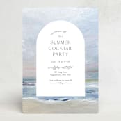 "Cocktails on the Beach" - Party Invitations in Sky by Nicoletta Savod - Front