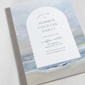 "Cocktails on the Beach" - Party Invitations in Sky by Nicoletta Savod - Detail