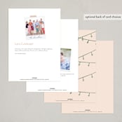 "Bistro" - Party Invitations in Peony by Baumbirdy - Back of Card Options