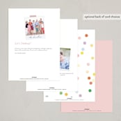 "Confetti" - Party Invitations in Confetti by Lori Wemple - Back of Card Options