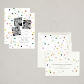 "Confetti" - Party Invitations in Confetti by Lori Wemple - Assembled