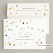 "Confetti" - Party Invitations in Confetti by Lori Wemple - FREE Recipient Addressing