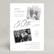 "Then and Now" - Party Invitations in Diamond by Kamala Nahas - Front