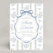 "Cottage Birthday" - Party Invitations in Periwinkle by Jackie Crawford - Front