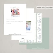 "Cottage Birthday" - Party Invitations in Periwinkle by Jackie Crawford - Back of Card Options