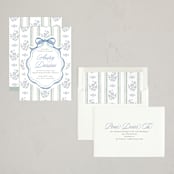 "Cottage Birthday" - Party Invitations in Periwinkle by Jackie Crawford - Assembled