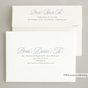 "Cottage Birthday" - Party Invitations in Periwinkle by Jackie Crawford - FREE Recipient Addressing