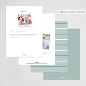 "Plus Experience" - Party Invitations in Eggshell by Hudson meet Rose - Back of Card Options