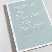 "Plus Experience" - Party Invitations in Eggshell by Hudson meet Rose - Detail